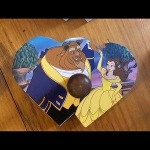 Beauty and the beast wooden peg hanger